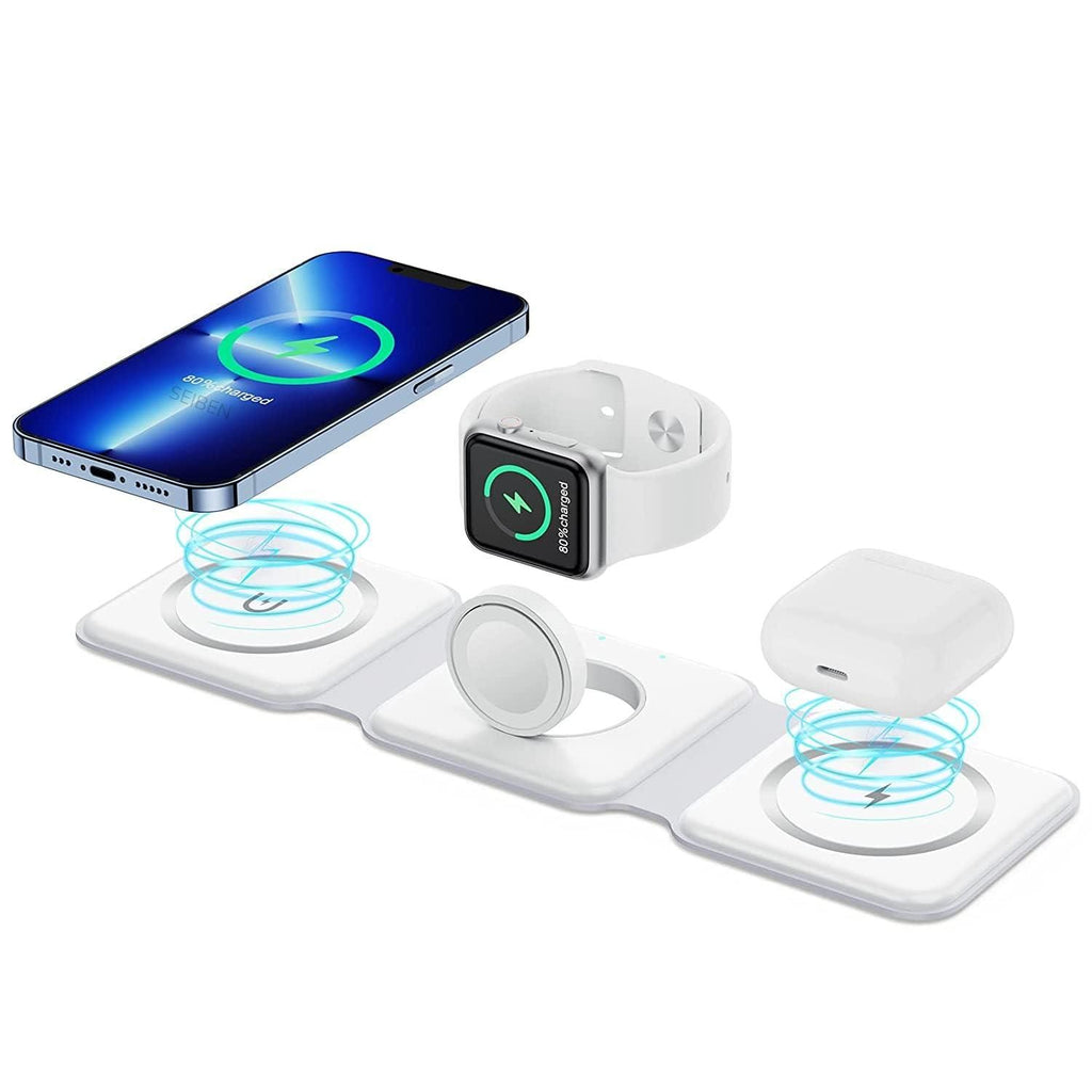 3 in 1 Magnetic Foldable MagSafe Wireless Charger for iPhone And Android