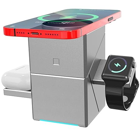 3 in 1 Wireless Charging Station for 3 device