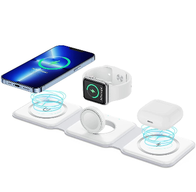 3 in 1 Magnetic Foldable MagSafe Wireless Charger for iPhone And Android