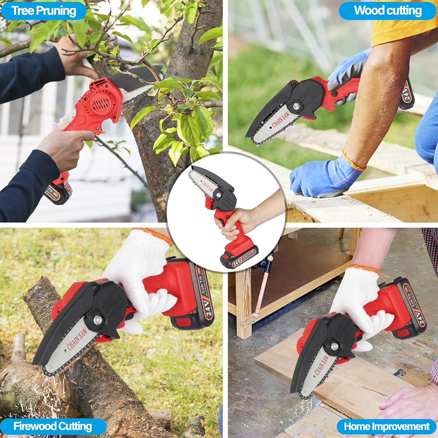 48V Cordless Chainsaw wood cutter