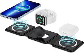 3 in 1 Magnetic Foldable MagSafe Wireless Charger for iPhone And Android
