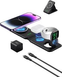 3 in 1 Magnetic Foldable MagSafe Wireless Charger for iPhone And Android