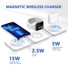 3 in 1 Magnetic Foldable MagSafe Wireless Charger for iPhone And Android